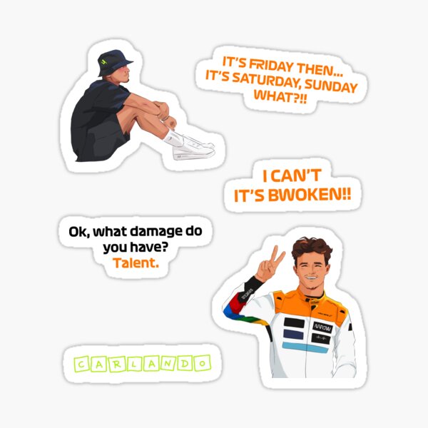 Vista previa del artículo con la obra «Paquete Lando Norris», diseñado y vendido por YonivanL.