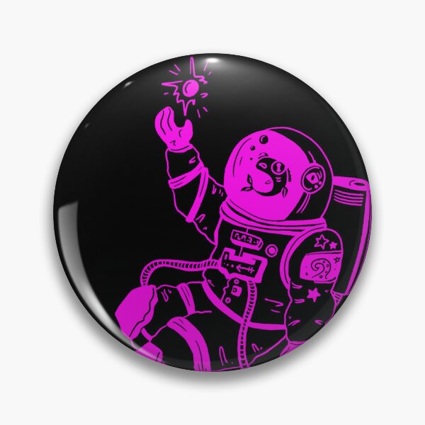 Item preview, Astronautical: fish in a spacesuit (pink and black) designed and sold by TheDoodlemancer.