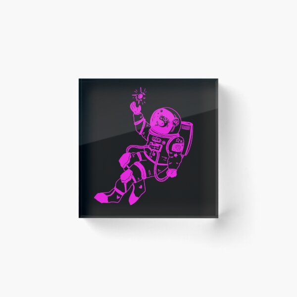 Item preview, Astronautical: fish in a spacesuit (pink and black) designed and sold by TheDoodlemancer.