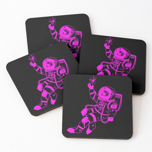 Item preview, Astronautical: fish in a spacesuit (pink and black) designed and sold by TheDoodlemancer.