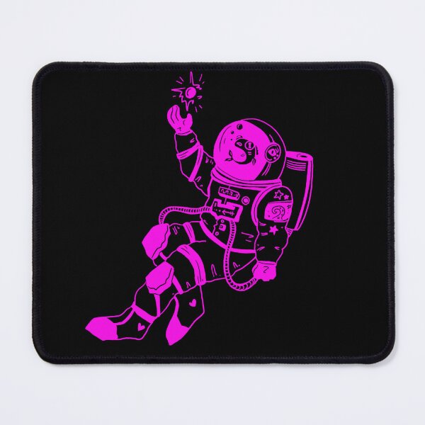 Item preview, Astronautical: fish in a spacesuit (pink and black) designed and sold by TheDoodlemancer.