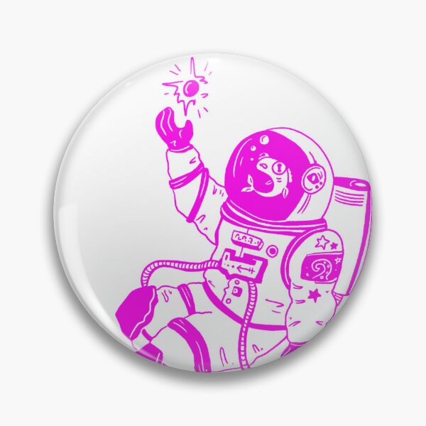 Item preview, Astronautical: fish in a spacesuit (pink and white) designed and sold by TheDoodlemancer.