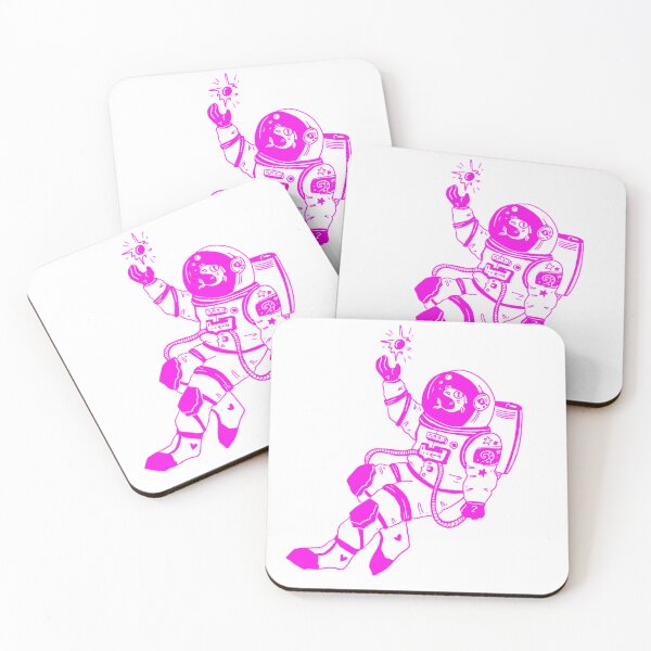 Item preview, Astronautical: fish in a spacesuit (pink and white) designed and sold by TheDoodlemancer.