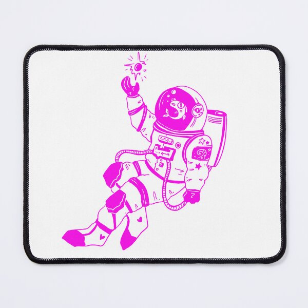 Item preview, Astronautical: fish in a spacesuit (pink and white) designed and sold by TheDoodlemancer.