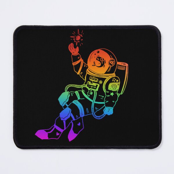Item preview, Astronautical: fish in a spacesuit (dark rainbow) designed and sold by TheDoodlemancer.