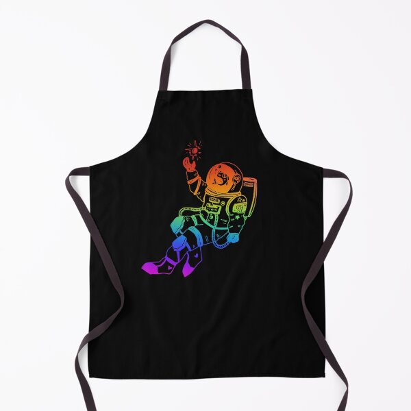 Item preview, Astronautical: fish in a spacesuit (dark rainbow) designed and sold by TheDoodlemancer.