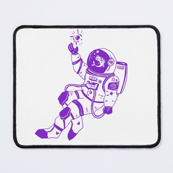 Item preview, Astronautical: fish in a spacesuit (purple and white) designed and sold by TheDoodlemancer.