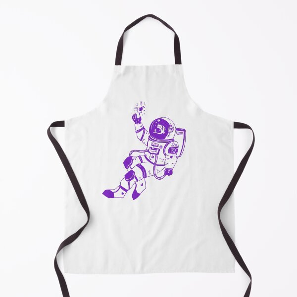 Item preview, Astronautical: fish in a spacesuit (purple and white) designed and sold by TheDoodlemancer.