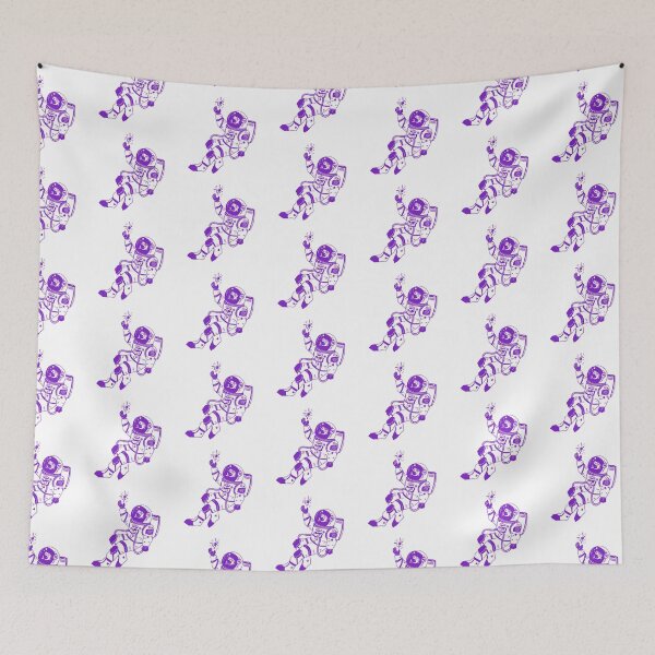 Item preview, Astronautical: fish in a spacesuit (purple and white) designed and sold by TheDoodlemancer.