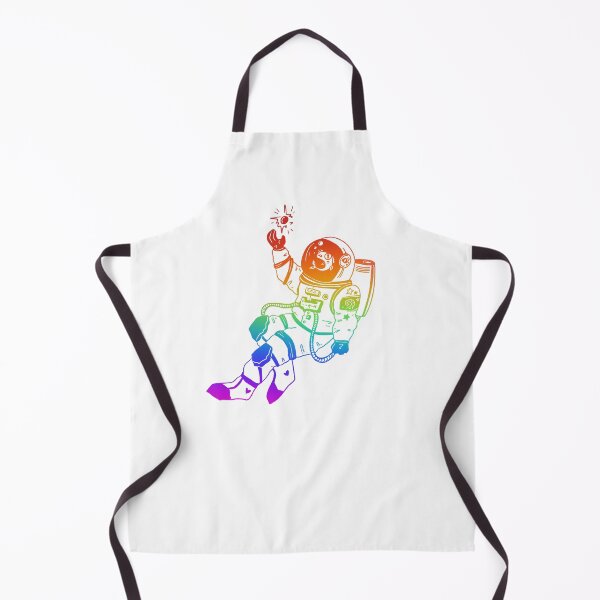 Item preview, Astronautical: fish in a spacesuit (light rainbow) designed and sold by TheDoodlemancer.