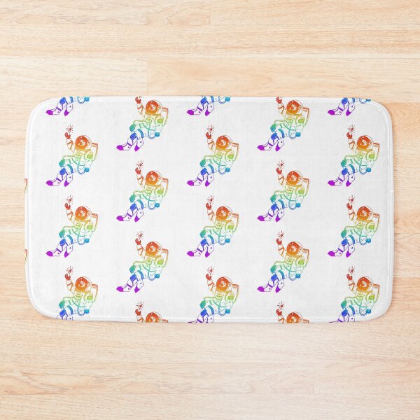Item preview, Astronautical: fish in a spacesuit (light rainbow) designed and sold by TheDoodlemancer.