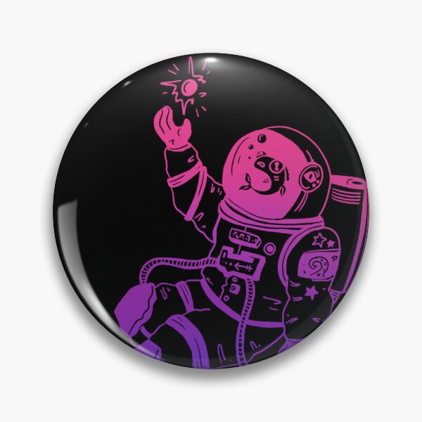 Item preview, Astronautical: fish in a spacesuit (dark bi) designed and sold by TheDoodlemancer.