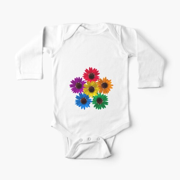 Sunflower Pride Long Sleeve Baby One-Piece