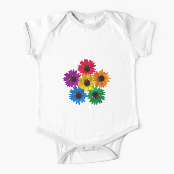 Sunflower Pride Short Sleeve Baby One-Piece