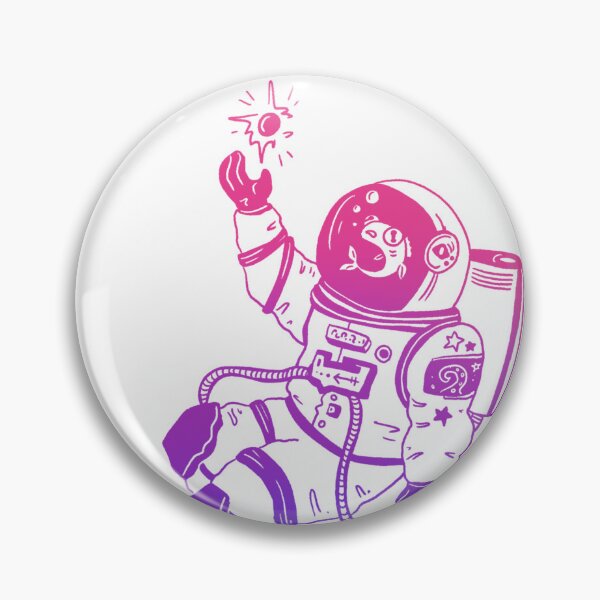 Item preview, Astronautical: fish in a spacesuit (light bi) designed and sold by TheDoodlemancer.