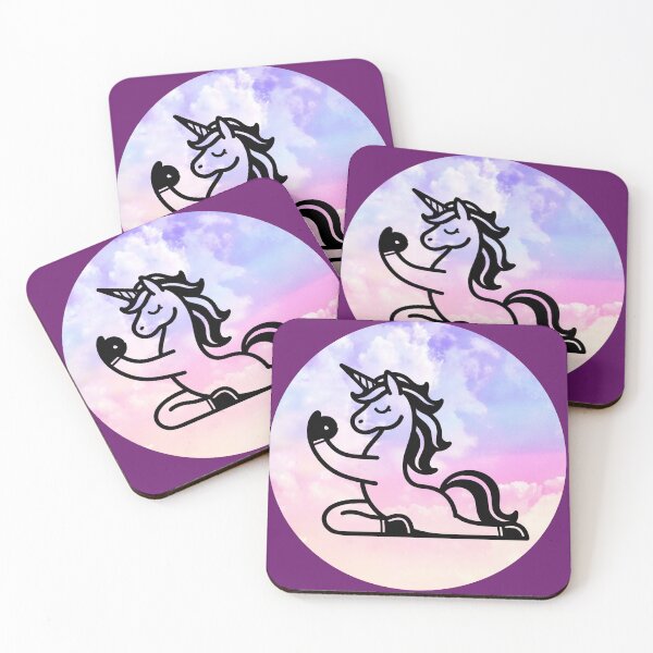 Item preview, Unicorn Doing Yoga designed and sold by theartfulaspie.
