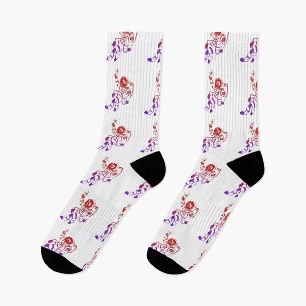 Item preview, Astronautical: fish in a spacesuit (light retro purple and red) designed and sold by TheDoodlemancer.
