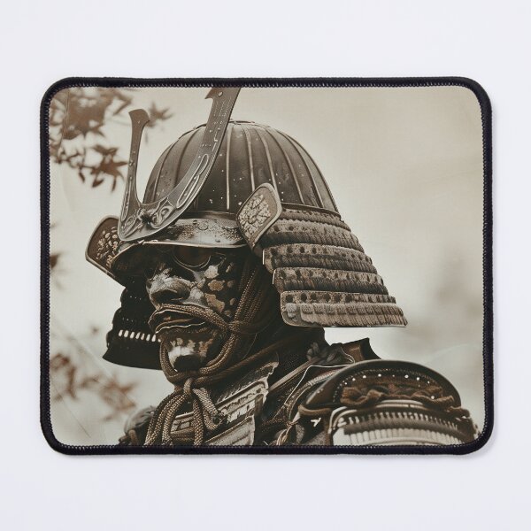 Item preview, Soulful Samurai: Detailed Portrait of a Warrior in Traditional Armor designed and sold by Mullet Monkey.