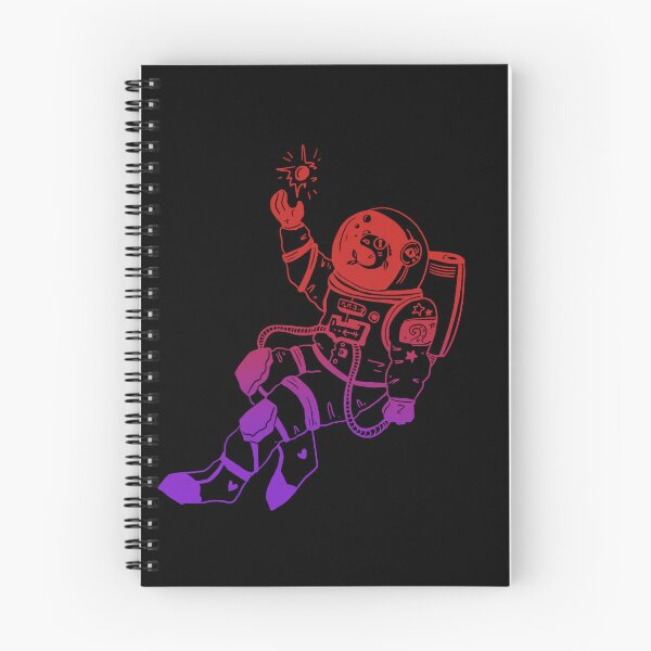 Item preview, Astronautical: fish in a spacesuit (dark retro purple and red) designed and sold by TheDoodlemancer.