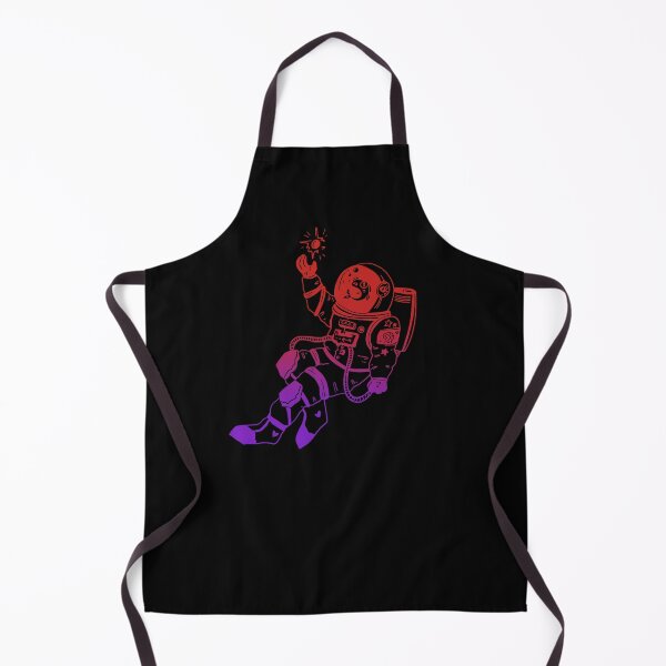 Item preview, Astronautical: fish in a spacesuit (dark retro purple and red) designed and sold by TheDoodlemancer.