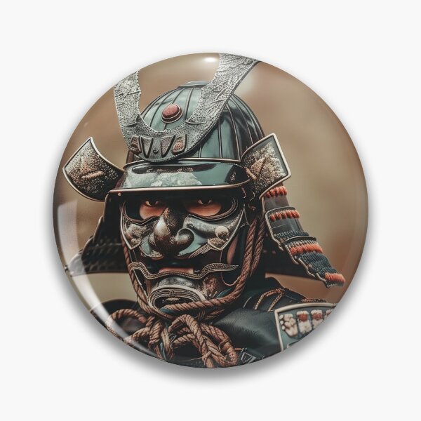 Item preview, Echoes of the Past: Detailed Portrait of a Samurai Warrior in Classic Armor designed and sold by Mullet Monkey.