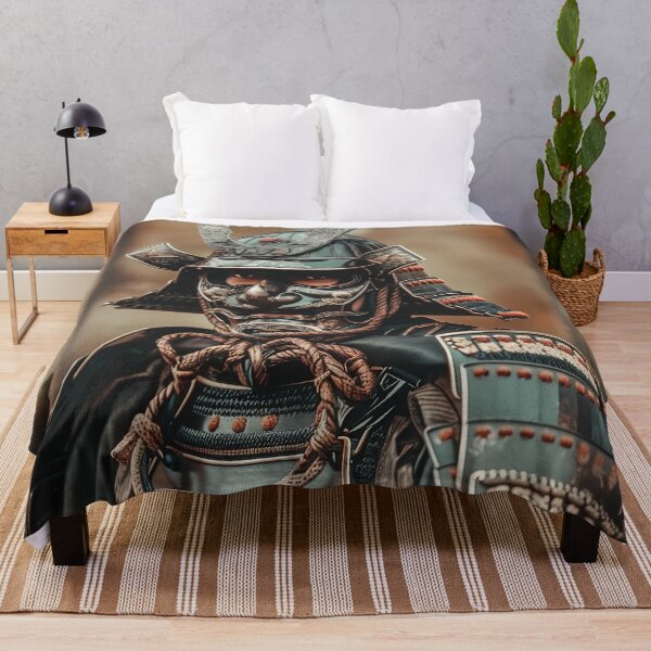 Item preview, Echoes of the Past: Detailed Portrait of a Samurai Warrior in Classic Armor designed and sold by Mullet Monkey.