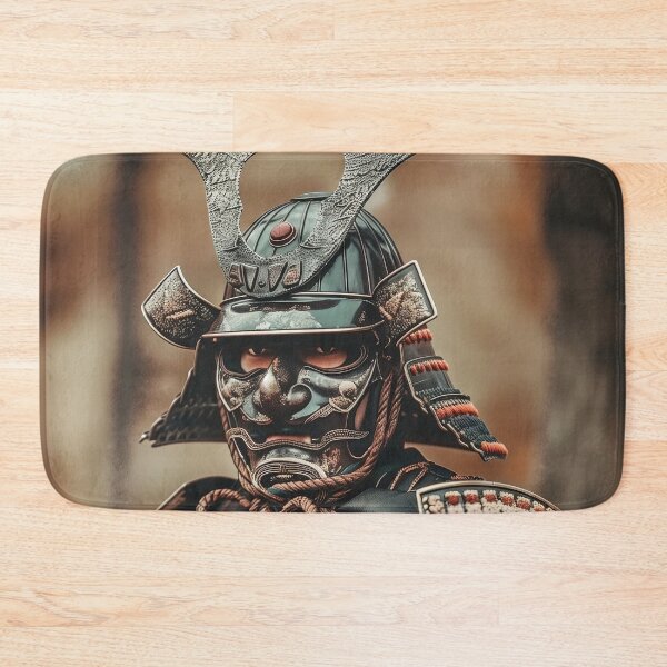 Item preview, Echoes of the Past: Detailed Portrait of a Samurai Warrior in Classic Armor designed and sold by Mullet Monkey.