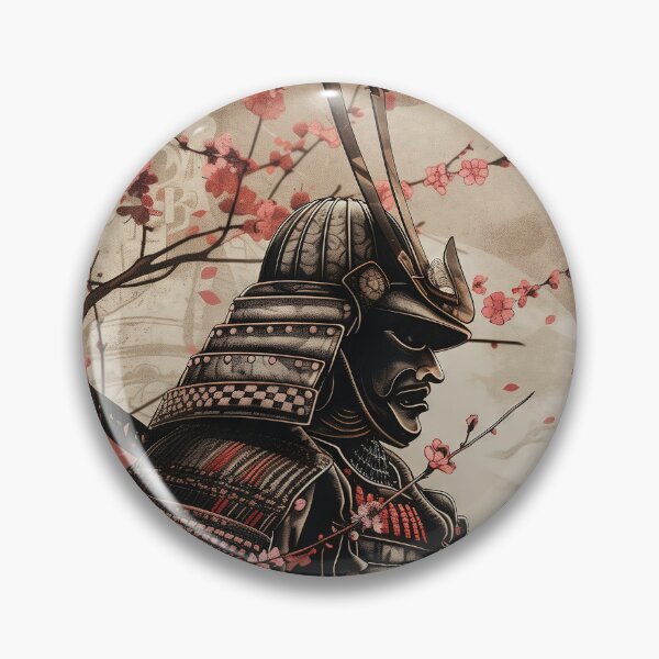 Item preview, Warrior's Pride: Detailed Portrait of a Japanese Samurai in Traditional Plate Armor designed and sold by Mullet Monkey.