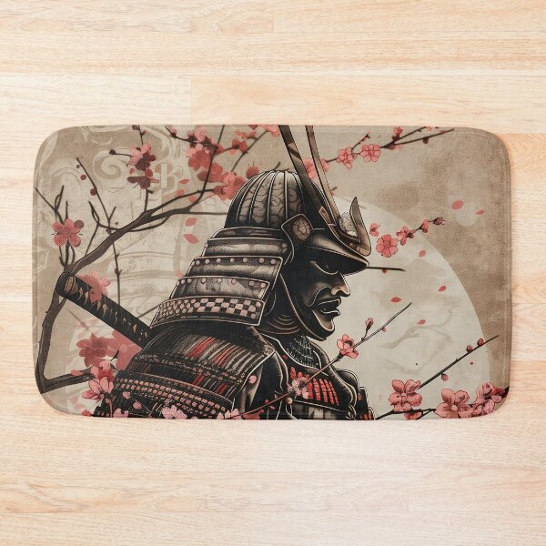 Item preview, Warrior's Pride: Detailed Portrait of a Japanese Samurai in Traditional Plate Armor designed and sold by Mullet Monkey.