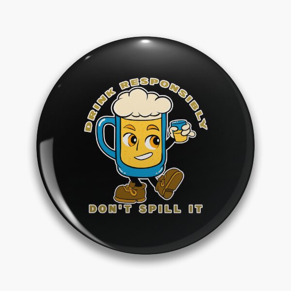 Item preview, Cheers Without Spills: Happy Beer Mug Art designed and sold by ImaginarStore.