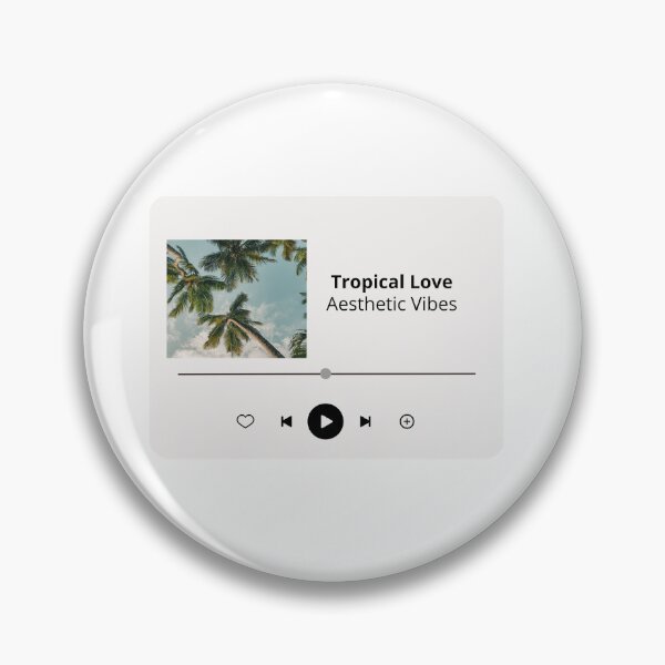 Item preview, Tropical love aesthetic vibes in music player designed and sold by ElizabethCoelho.