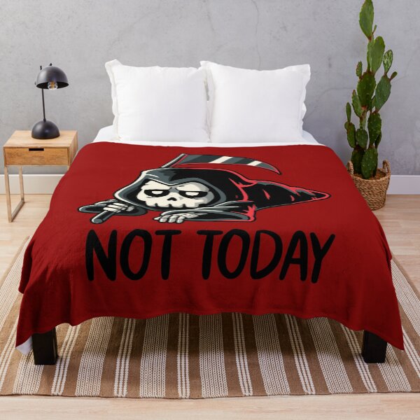Item preview, Not Today Death - Funny Cute Reaper Sarcasm Gift designed and sold by koalateess.