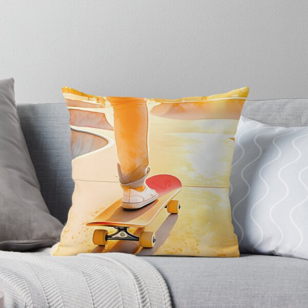 Item preview, Girl skater performs at a skatepark during sunset, with golden light casting long shadows designed and sold by homydesign.