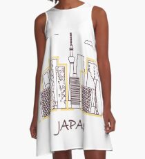 Unusual Japanese architecture. A-Line Dress