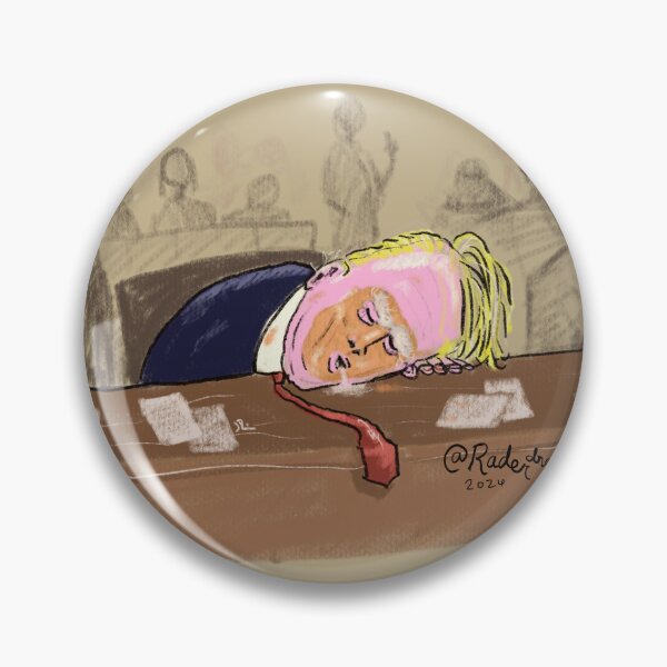 Item preview, Former President Sleeps at his Criminal Trial  designed and sold by RaderDraw.