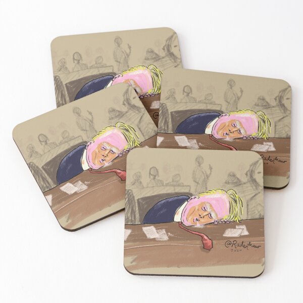 Item preview, Former President Sleeps at his Criminal Trial  designed and sold by RaderDraw.