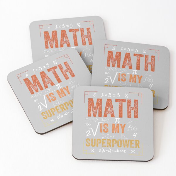 Item preview, Math Is My Superpower, funny teacher designed and sold by artprintschabab.