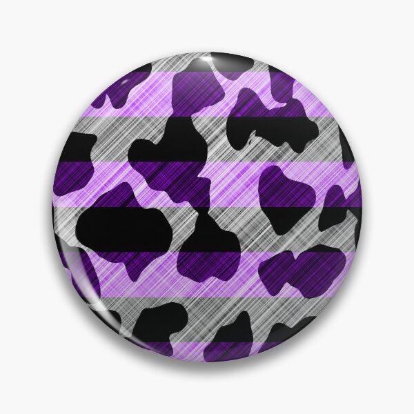 Item preview, Desvanecimiento anisotrópico de sombreado entre estampado de vaca y rayas negras y moradas designed and sold by TheRulerofEarth.