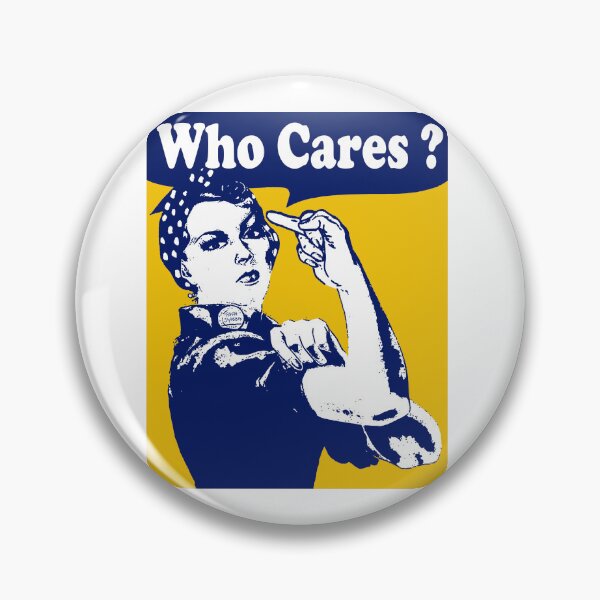 Item preview, Who Cares; Rosie Middlefinger Style; designed and sold by StickerApe.