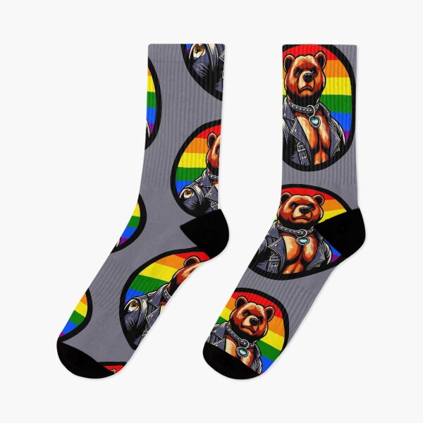 Item preview, Gay Pride Leather Bear designed and sold by Ghost on Toast.