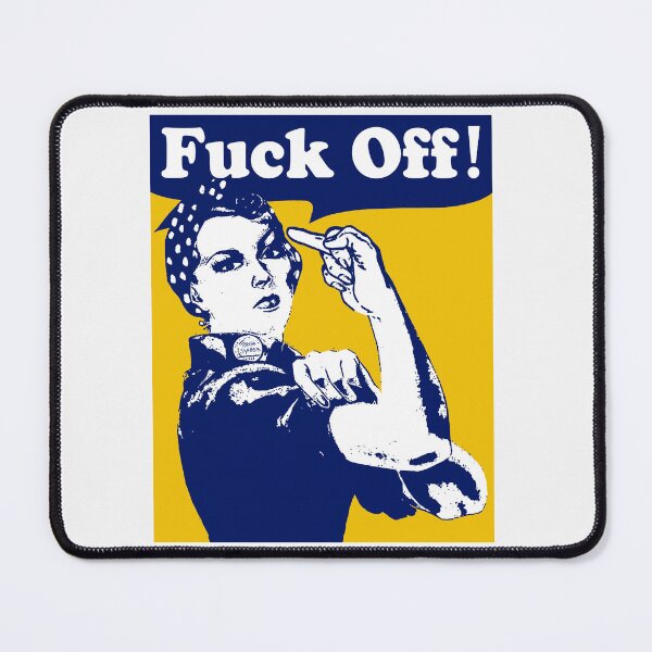 Item preview, Fuck Off; Rosie Middlefinger Style; designed and sold by StickerApe.