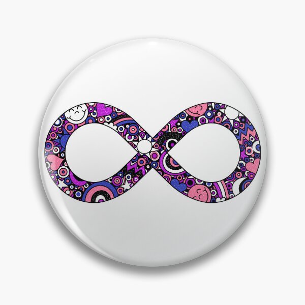 Item preview, Infinity Neurodiverse Doodle Genderfluid Pride Flag designed and sold by JoyfulJen.