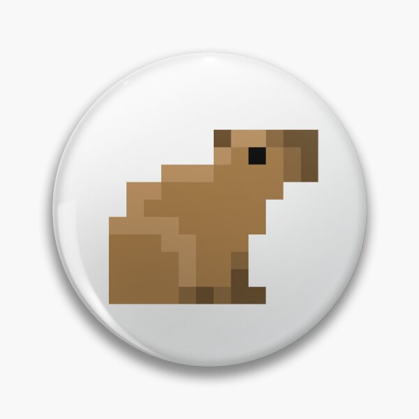 Item preview, Capybara pixel art designed and sold by Hobbes2594.