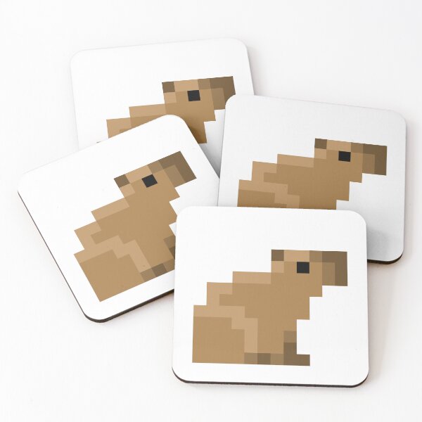 Item preview, Capybara pixel art designed and sold by Hobbes2594.
