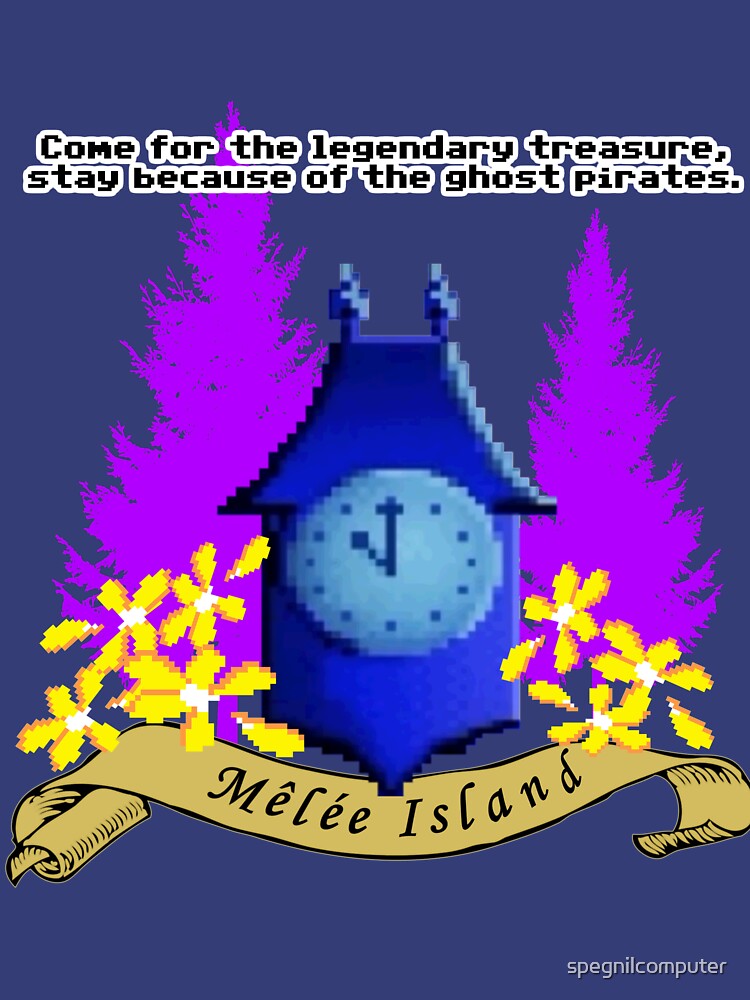 melee island t shirt