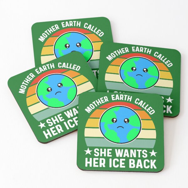 Item preview, Mother Earth Called She Wants Her Ice Back, Sad Kawaii Earth Day designed and sold by Sunserize Designs.