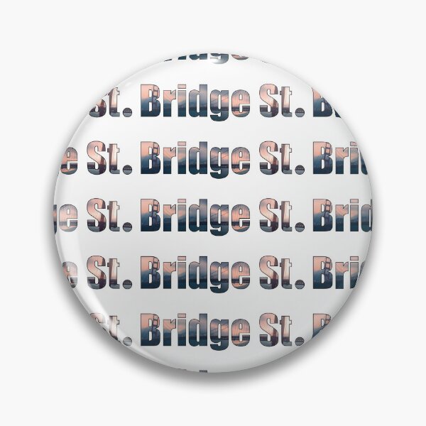Item preview, Bridge Street Street Name gift with outline foggy bridge background designed and sold by TheMugDirectory.