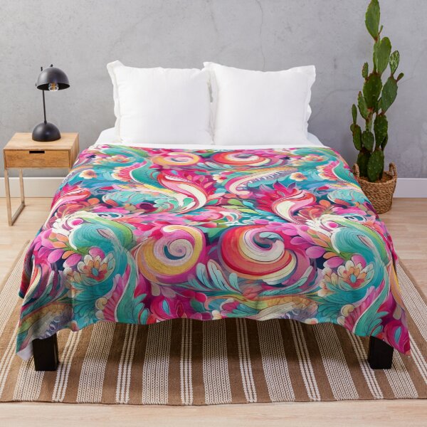 Item preview, Bright Paisley Floral Design designed and sold by BoggyRdBoutique.