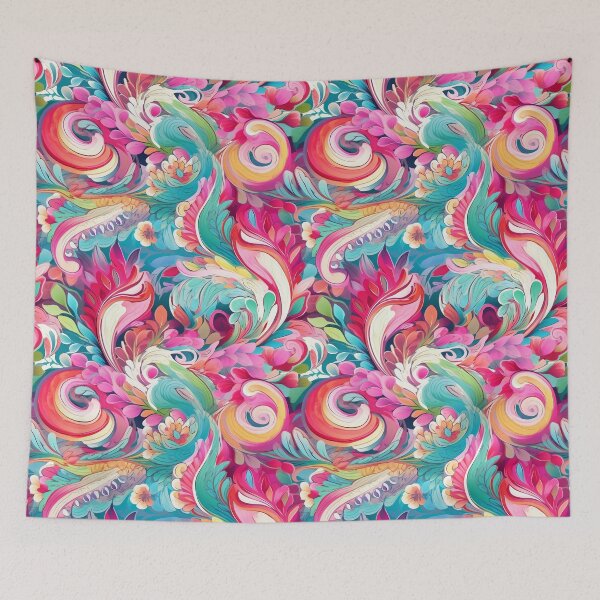 Item preview, Bright Paisley Floral Design designed and sold by BoggyRdBoutique.