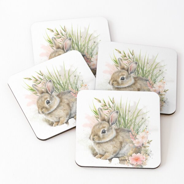 Item preview, Watercolor Baby Bunny designed and sold by Simplysnowden.